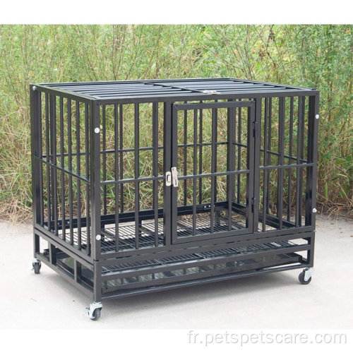 Cage de chien de compagnie cage en métal fort